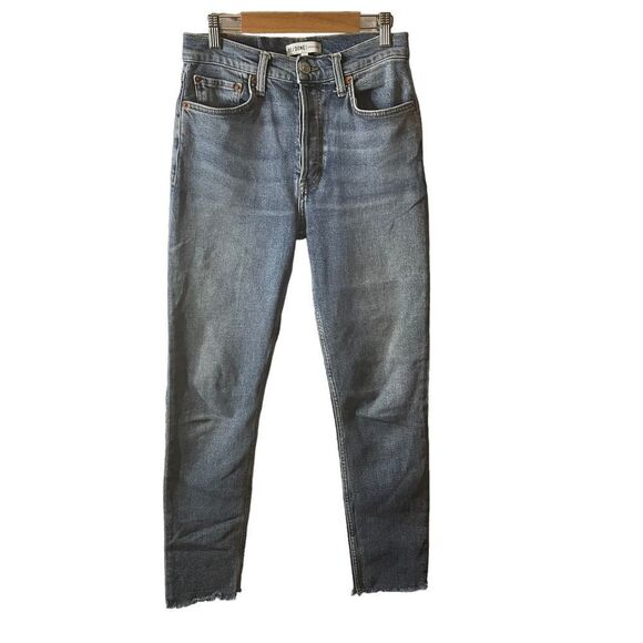 Re/Done Denim - Re/Done Originals High Rise Ankle Crop Jeans Size 26